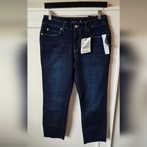 Tahari Olivia Mid-Rise Slim Straight Denim